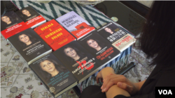 Gulbahar Haitiwaji is the first Uyghur woman to write a memoir about her experience in Xinjiang. It has been translated into 11 languages. (Shih-Wei Chou/VOA)