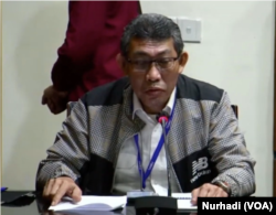 Pejabat inspektorat Kemendikbudristek, Lindung Saut Maruli Sirait, dalam tangkapan layar.