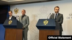 Crnogorski ministar javne uprave Maraš Dukaj (D) (Foto: rtcg.me)