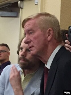 麻萨诸塞州前州长威廉·怀尔德(美国之音龚小夏拍摄)