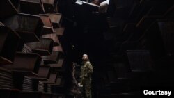 'When we’re out, I hope we’ll get at least 3-4 days off to spend some time with family . . . . and calm down my mom and tell her I am safe,' Dmytro Kozatsky said in an April 2022 video from Azovstal, Mariupol, Ukraine. (Dmytro Kozatsky, Azov Regiment, Ukrainian National Guard)