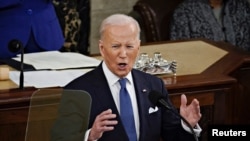 На фото: Президент США Джо Байден під час 