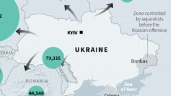 Map: Ukrainians Fleeing Russian Invasion