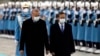 Turkish President Recep Tayyip Erdogan, left, and Israel's President Isaac Herzog inspect a military guard of honor during a welcome ceremony, in Ankara, Turkey, March 9, 2022.