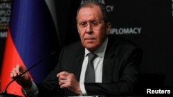 Arhiva - Ministar inostranih poslova Ruske Federacije, Sergej Lavrov, na konferenciji za štampu u Antaliji, Turska, 10. marta 2022.