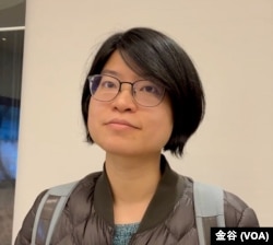 位于台北、从事营销公关的黄谭雅(美国之音/金谷)