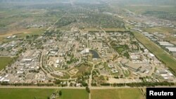 An aerial photo shows Lawrence Livermore National Laboratory in Livermore, California, on July 5, 2011. Courtesy of the National Nuclear Security Administration/Handout