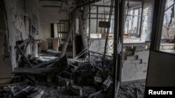 Uništeno odeljenje dečje bolince u Hersonu, 1. januar 2023.