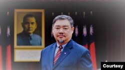 现位于台北的立法院人权促进会秘书长、中国六四天安门学运学生领袖之一吾尔开希