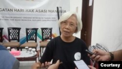FILE - Keluarga Korban Peristiwa Semanggi 1, Maria Catarina Sumarsih (Foto: Sasmito)