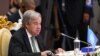 លោក Antonio Guterres អគ្គលេខាធិការអង្គការសហប្រជាជាតិ ថ្លែងក្នុងកិច្ចប្រជុំកំពូលអាស៊ាន-អង្គការសហប្រជាជាតិ នៅរាជធានីភ្នំពេញ ថ្ងៃទី ១១ ខែវិច្ឆិកា ឆ្នាំ ២០២២។