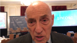 前美国国防部长办公室中国事务主任博斯科2020年1月11日接受美国之音采访（美国之音锺辰芳拍摄）