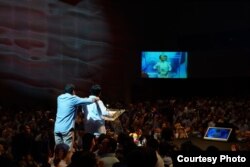 Prabowo Subianto dan Sandiaga Uno mendapat dukungan 1.500 pengusaha yang tergabung dalam Aliansi Pengusaha Nasional, di Djakarta Theater, Kamis (21/3) (Prabowo-Sandi Media Center)