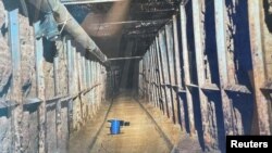 Unutrašnjost prekograničnog tunela između Meksika i SAD-a, Kalifornija, 16. maj, 2022. (Foto: Reuters/Department of Homeland Security)