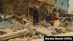 Scene of explosion at Sabon Gari, Kano
