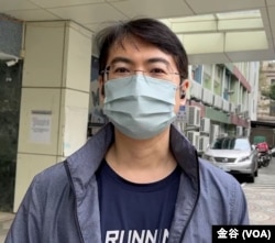 48岁从事资讯业的台湾民众刘科成(美国之音记者金谷摄)