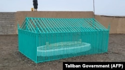 Makam mendiang pemimpin Taliban Afghanistan Mullah Omar, di Omarzo di Distrik Suri, Provinsi Zabul. (Foto: Taliban/AFP)