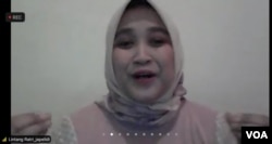 Pegiat literasi digital dari Japelidi Jawa Tengah, Lintang Ratri (foto: Yudha Satriawan/VOA)