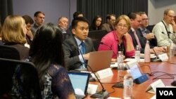 Salah seorang pembicara, Irwan Saputra, Direktur Eksekutif Dompet Dhuafa cabang AS.