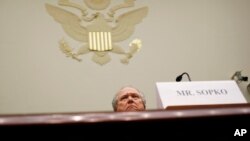 FILE - John Sopko, Special Inspector General for Afghanistan Reconstruction, testifies before the House Foreign Affairs subcommittee on Capitol Hill in Washington.