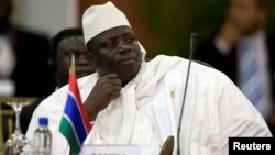 FILE - Gambia's President Yahya Jammeh attends the plenary session of the Africa-South America Summit on Margarita Island, Sept. 27, 2009.