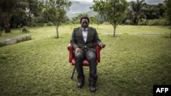 Le président de la République démocratique du Congo, Joseph Kabila, dans un jardin de son ranch personnel le 10 décembre 2018, à Kinshasa.