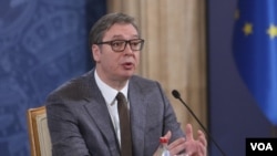 Konferencija za medije predsednika Srbije Aleksandra Vučića (foto: Fonet)