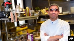 资料照：意大利黑手党杀手埃德加多·格雷科最近在法国的一家比萨店内被捕。
