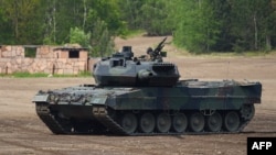 FILE - Tank tempur utama Leopard 2 A7 milik angkatan bersenjata Jerman Bundeswehr, 20 Mei 2019.