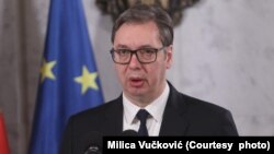 Predsednik Srbije Aleksandar Vučić, januar 2023.