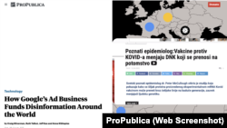 Istraživanje Propablike o plasmanu Guglovih oglasa u sadržaje sa dezinformacijama