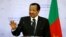 Cameroon's President Paul Biya at a news conference at the Presidential Palace in Yaounde, on July 26, 2022.