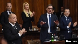 Predsednik Srbije na početku posebne sednice Skupštine o Kosovu, 2.februar 2023.