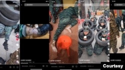 雅圣思教育基地体罚学生（抖音视频截图)