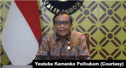Tangkapan layar Menko Polhukam Mahfud MD (Youtube Kemenko Polhukam)