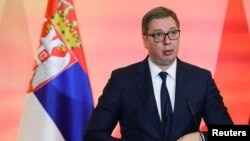 Arhiva - Aleksandar Vučić, predsednik Srbije i vladajuće Srpske napredne stranke.