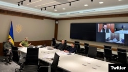 Razgovori predstavnika Ukrajine i Rusije (Foto: Tviter/Podolyak_M)