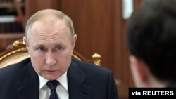 Ruski predsednik Vladimir Putin na sastanku u Moskvi, 29 mart, 2022. (Foto: Sputnik/Mikhail Klimentyev/Kremlin via REUTERS)