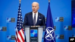 President Joe Biden speaks during a news conference after a NATO summit and Group of Seven meeting at NATO headquarters, in Brussels, March 24, 2022.