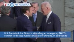 VOA60 America - NATO Leaders Meet in Brussels