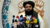 Menlu Taliban Afghanistan, Amir Khan Muttaqi, berbicara di Kabul. 