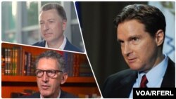 Bivši američki ambasador pri NATO-u Kurt Volker, ekspert za Balkan Edvard Džozef (Foto: VOA) i bivši američki ambasador u Crnoj Gori Roderik Mur (Foto: VOA/RFERL-Savo Prelevic)