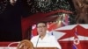 Presiden Korea Utara Kim Jong-un menyampaikan pidato dalam upacara peringatan 69 tahun gencatan senjata yang mengakhiri Perang Korea, Rabu, 27 Juli 2022, di Pyongyang. , Korea Utara.(Kantor Berita Pusat Korea/Layanan Berita Korea via AP)