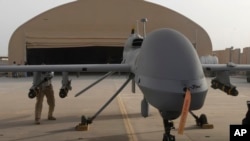 Amerika Serikat, untuk kedua kalinya pekan ini memaksa Iran melepaskan drone maritim AS yang berusaha direbut Iran di laut. (Jason Sweeney/U.S. Army via AP)