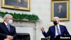 ፕረዚደንት ኣመሪካ ጆ ባይደንን ንፕረዚደንት ሜክሲኮ ማኑኤል ሎፔዝ ኦብራዶርን