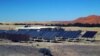FILE - This solar electicity hybrid system is situated at the Gobabeb desert research station in the Namib Desert, Namibia. The nation has high hopes for green hydrogen production, but a proposal that involves the Tsau Khaeb National Park concerns environmentalists.
