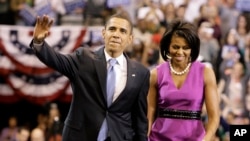 Barak i Mišel Obama 2008.