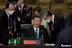中国领导人习近平在巴厘岛出席G20峰会。（2022年11月15日）