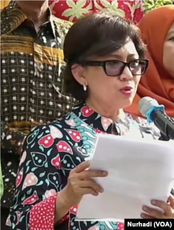 Rektor Universitas Gadjah Mada, Prof. dr. Ova Emilia, M.Med.Ed., Sp.OG., Ph.D. (Foto: VOA/Nurhadi)