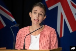 Perdana Menteri Selandia Baru Jacinda Ardern di Wellington, Selandia Baru pada 23 Januari 2022. (Foto: via AP)